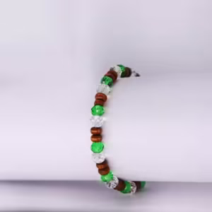 41 Crystal Healing Wooden Bracelet